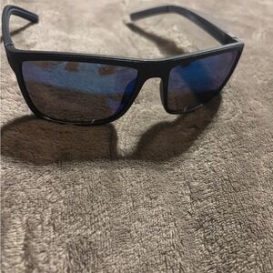 PaleshyStylish Black Sunglasses with Blue Lenses. New
